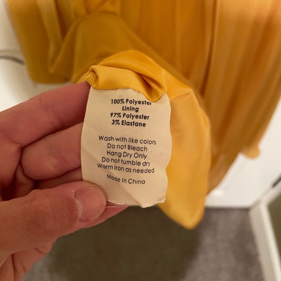 Rachel Parcell, Mustard Dress, Size Medium - Picture 8 of 8